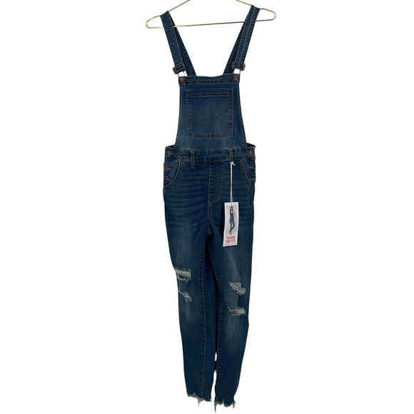 NWT Celebrity Pink Denim Overall Size Small Jeans overalls - Picture 1 of 7